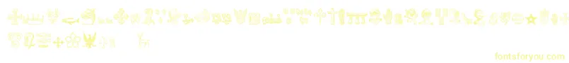 HeraldicDevices Font – Yellow Fonts on White Background