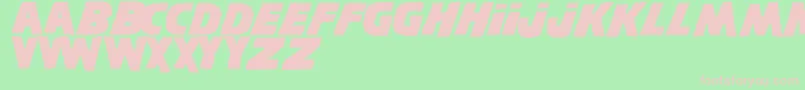 ShiningNfiDemo Font – Pink Fonts on Green Background