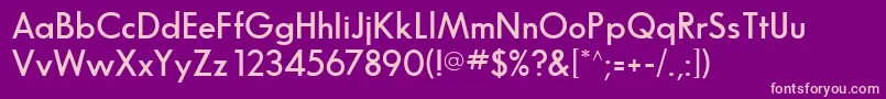 GlasnostdemiboldRegular Font – Pink Fonts on Purple Background