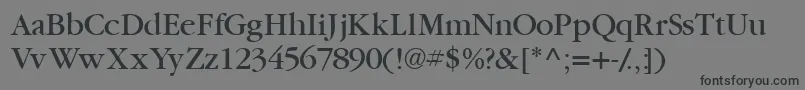 Garamondbookssk Font – Black Fonts on Gray Background