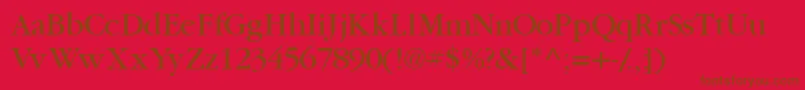 Garamondbookssk Font – Brown Fonts on Red Background