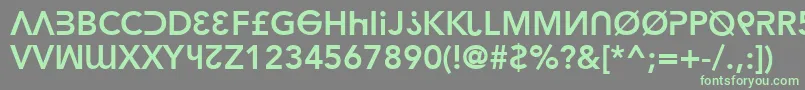 HackerArgot-fontti – vihreät fontit harmaalla taustalla