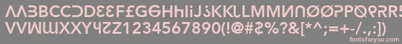 HackerArgot Font – Pink Fonts on Gray Background