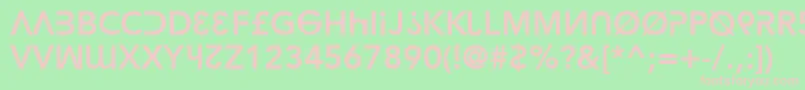 HackerArgot Font – Pink Fonts on Green Background