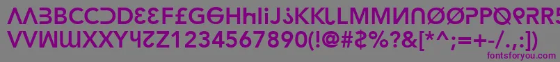 HackerArgot Font – Purple Fonts on Gray Background