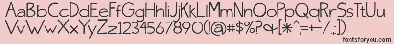 SkinnyJeansSolid Font – Black Fonts on Pink Background