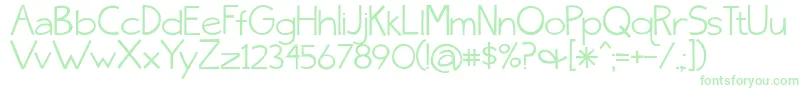 SkinnyJeansSolid Font – Green Fonts on White Background