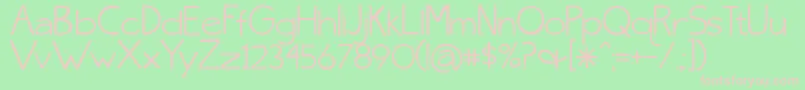 SkinnyJeansSolid Font – Pink Fonts on Green Background