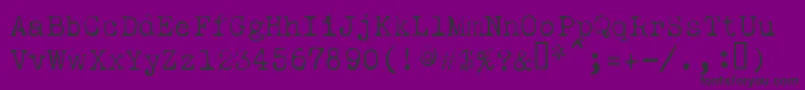 フォントLeicesterLight – 紫の背景に黒い文字