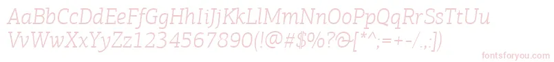 PfagoraslabproLightitalic Font – Pink Fonts