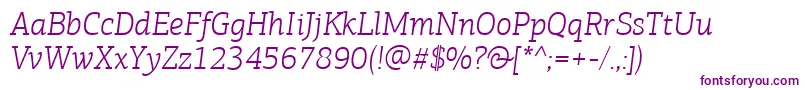 PfagoraslabproLightitalic Font – Purple Fonts