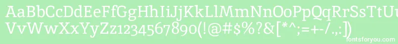 InikaRegular Font – White Fonts on Green Background