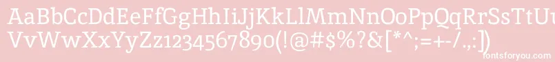 InikaRegular Font – White Fonts on Pink Background