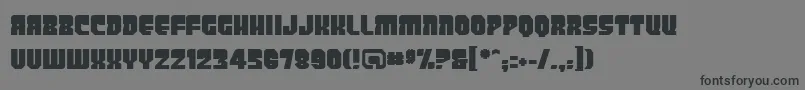 PanicbuttonBb Font – Black Fonts on Gray Background