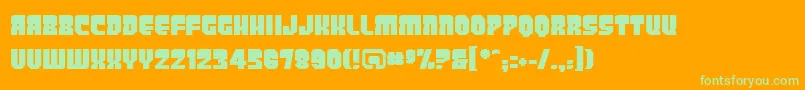 PanicbuttonBb Font – Green Fonts on Orange Background