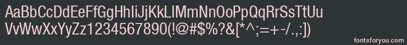 ContextRepriseCondensedSsiCondensed Font – Pink Fonts on Black Background