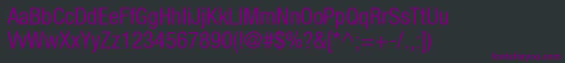 ContextRepriseCondensedSsiCondensed Font – Purple Fonts on Black Background