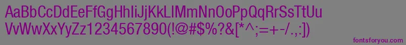 ContextRepriseCondensedSsiCondensed Font – Purple Fonts on Gray Background