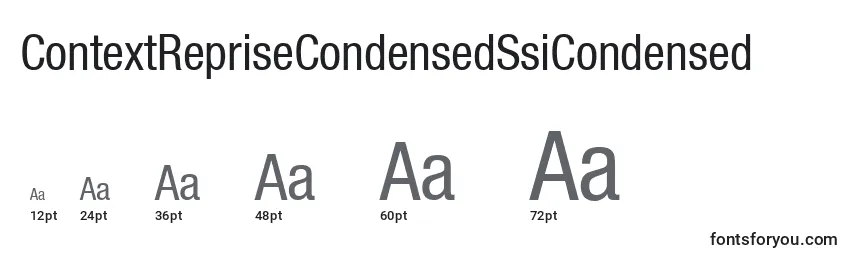 Размеры шрифта ContextRepriseCondensedSsiCondensed