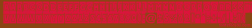 APlakattitulcmgr Font – Red Fonts on Brown Background