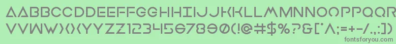 フォントEarthorbiterbold – 緑の背景に灰色の文字