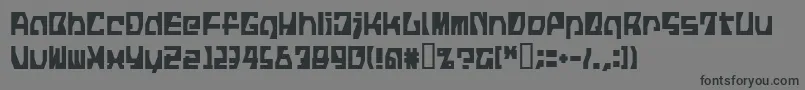 LvdcFickle Font – Black Fonts on Gray Background