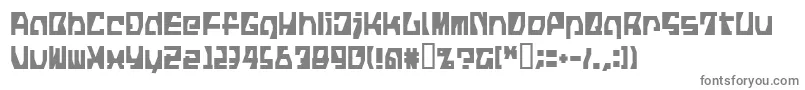 LvdcFickle-fontti – harmaat kirjasimet valkoisella taustalla