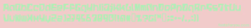 LvdcFickle Font – Green Fonts on Pink Background