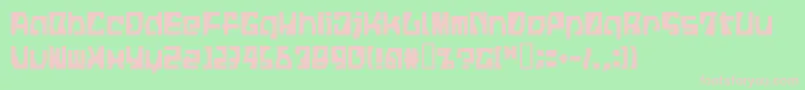 LvdcFickle Font – Pink Fonts on Green Background