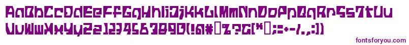 LvdcFickle Font – Purple Fonts on White Background