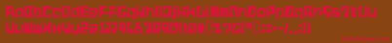 LvdcFickle Font – Red Fonts on Brown Background