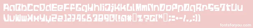 LvdcFickle Font – White Fonts on Pink Background