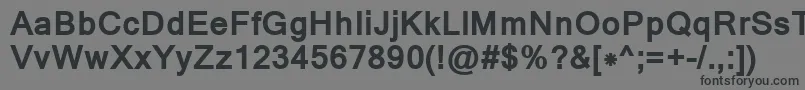 MangalBold Font – Black Fonts on Gray Background