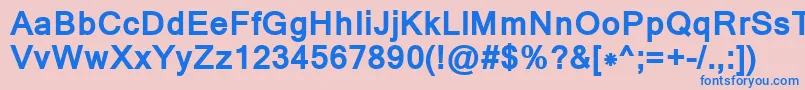 MangalBold Font – Blue Fonts on Pink Background