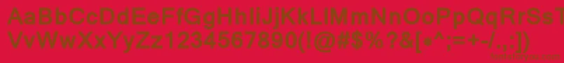 MangalBold Font – Brown Fonts on Red Background