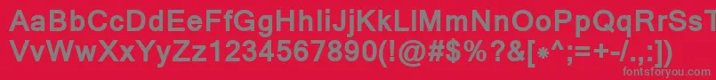 MangalBold Font – Gray Fonts on Red Background