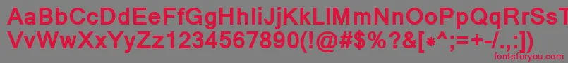 MangalBold Font – Red Fonts on Gray Background