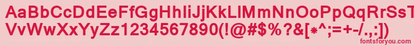 MangalBold Font – Red Fonts on Pink Background