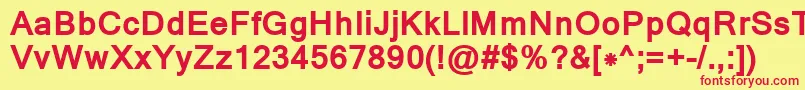 MangalBold Font – Red Fonts on Yellow Background