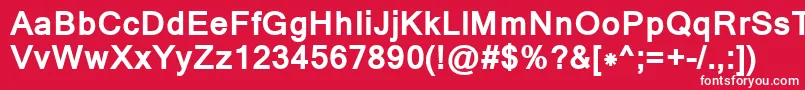 MangalBold Font – White Fonts on Red Background