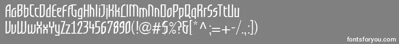 GrafiloneLlSemiBold Font – White Fonts on Gray Background