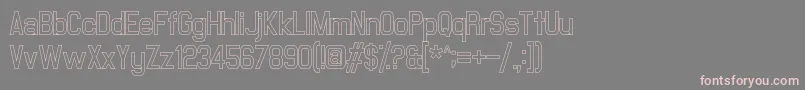 MilestoneOutline Font – Pink Fonts on Gray Background