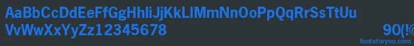NewgothicBold Font – Blue Fonts on Black Background