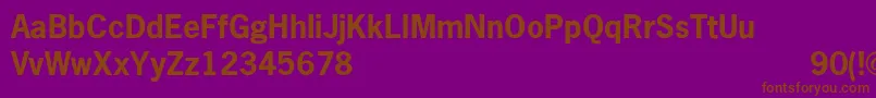 NewgothicBold Font – Brown Fonts on Purple Background