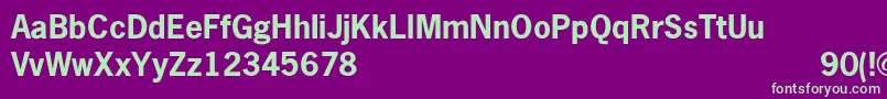NewgothicBold Font – Green Fonts on Purple Background