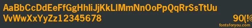 NewgothicBold Font – Orange Fonts on Black Background