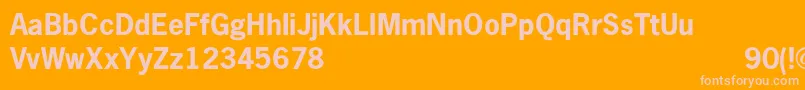NewgothicBold Font – Pink Fonts on Orange Background