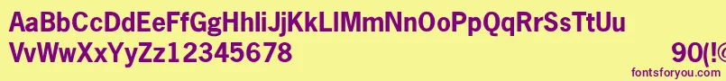NewgothicBold Font – Purple Fonts on Yellow Background