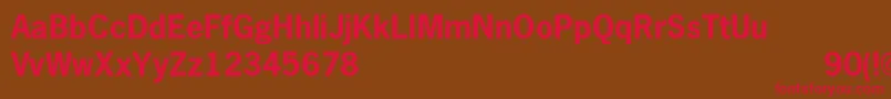 NewgothicBold Font – Red Fonts on Brown Background