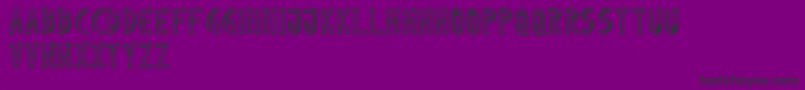 JuinoNet-fontti – mustat fontit violetilla taustalla